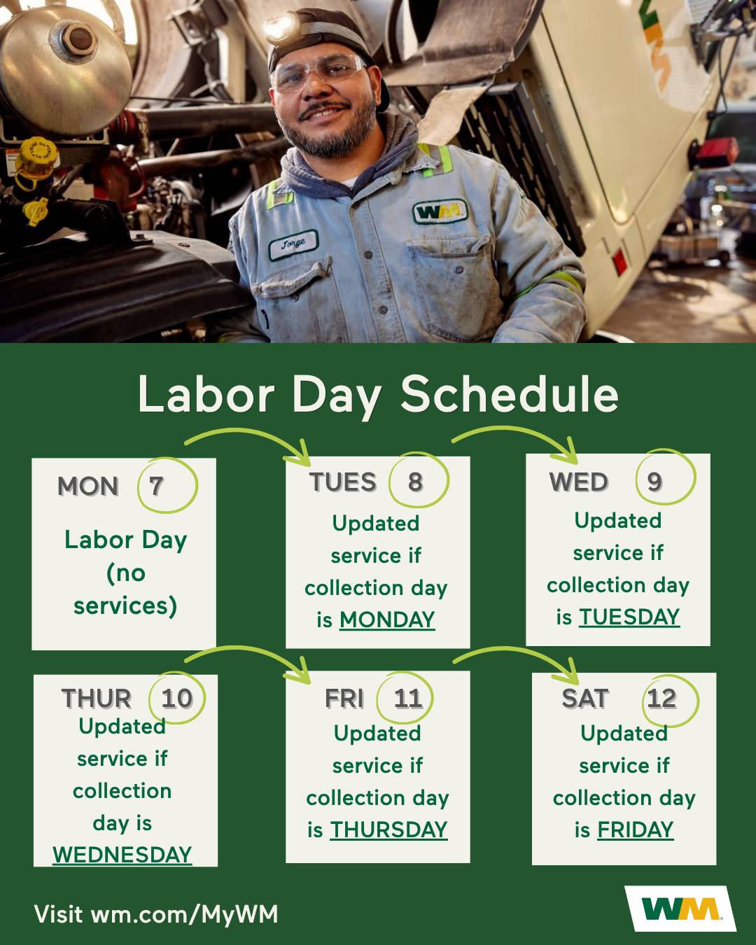 Labor Day Schedule Calendar 2026 - Copy